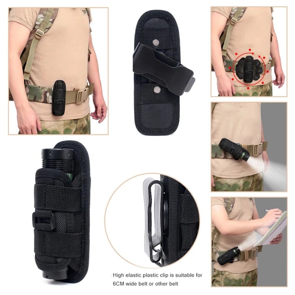 360 Rotary Tactical Flashlight Holster 5