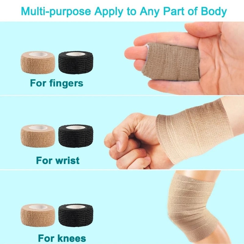 MultiPurpose SelfAdhesive Athletic Wrap 10Roll Set 3