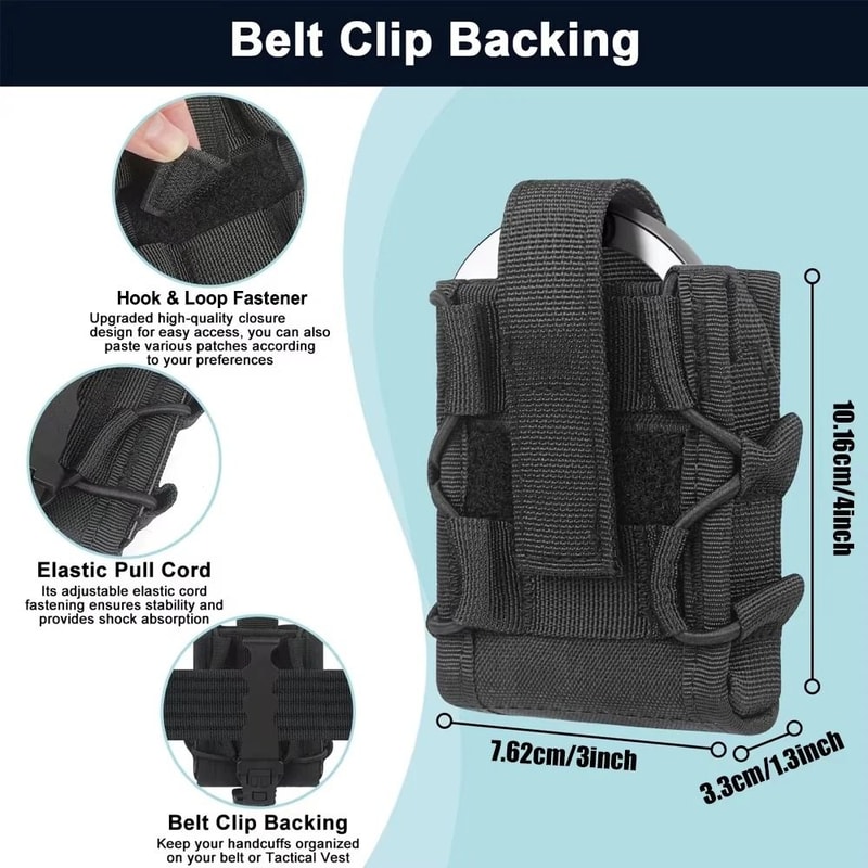 Tactical Universal OpenTop Handcuff Holster 3