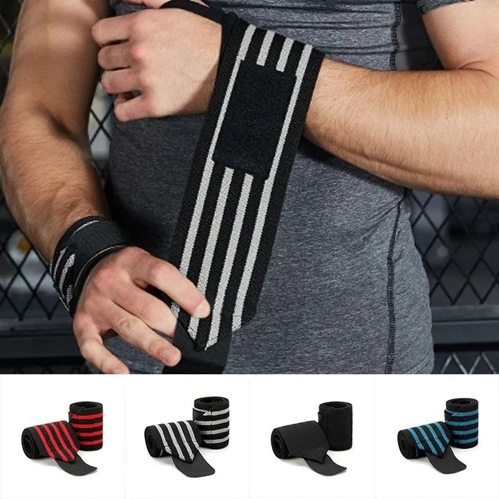 HeavyDuty Gym Training Wrist Wraps 2 PCS 0