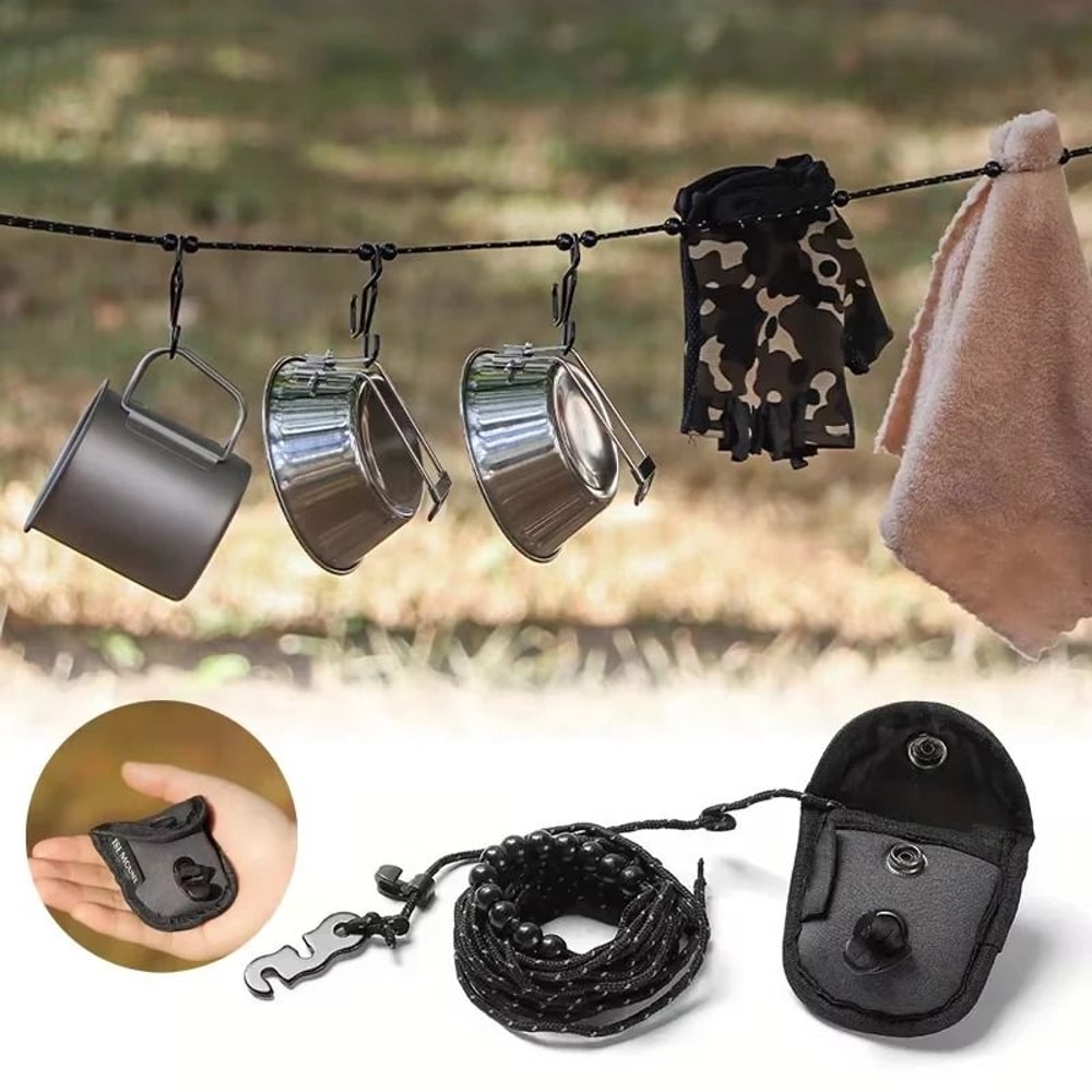 HeavyDuty Stretch Camping Clothesline 2