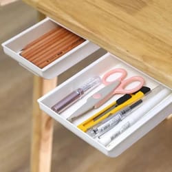 hidden under-desk drawer organizer