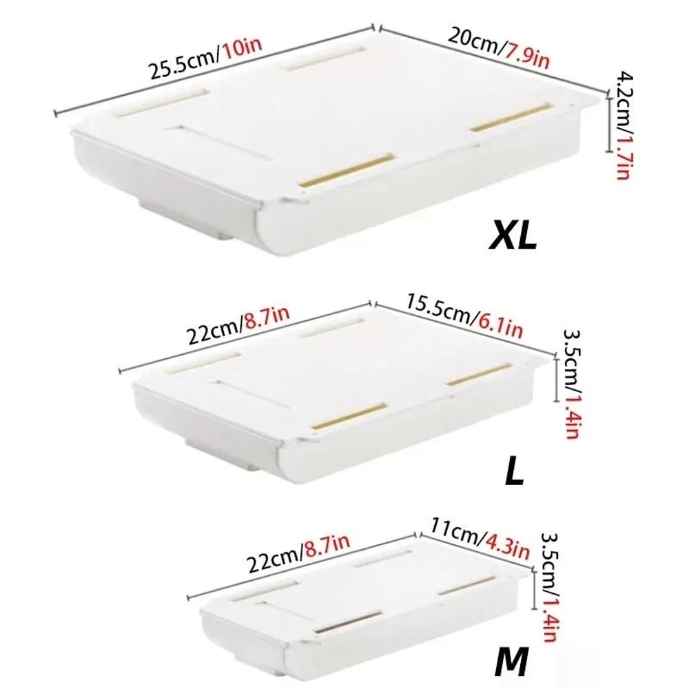 Hidden UnderDesk Drawer Organizer 4