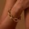 Gold Color Chain Cuff Bracelet 3
