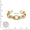 Gold Color Chain Cuff Bracelet 4