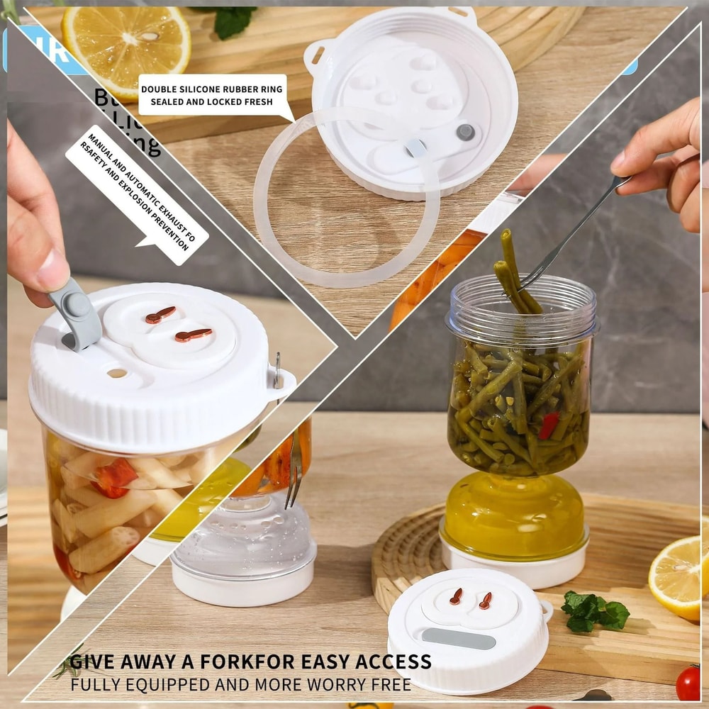 HighFidelity Glass Pickle Juice Separator Jar 1