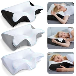 butterfly orthopedic memory foam cervical pillow