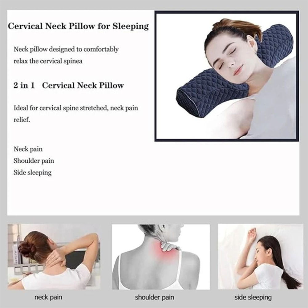 HighFidelity Cervical Sleeping Roll Pillow 1