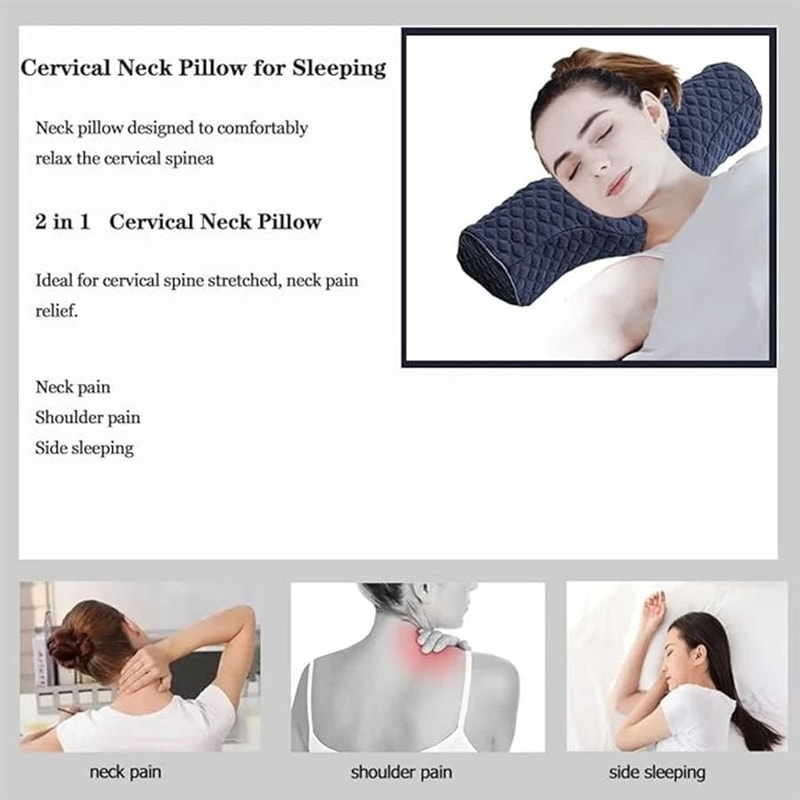 HighFidelity Cervical Sleeping Roll Pillow 1