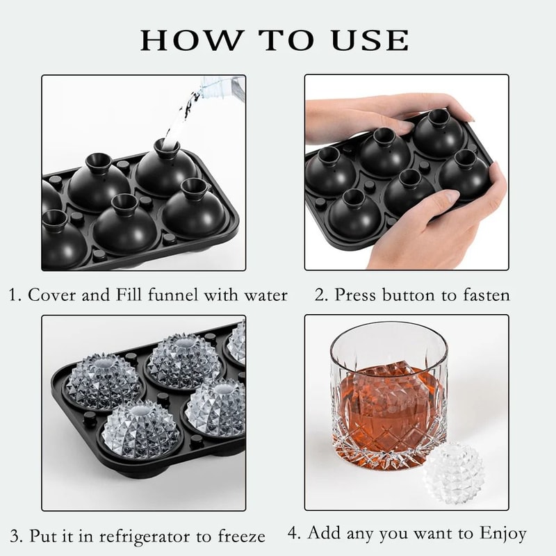 HighFidelity Silicone Ice Ball Mold Set 1