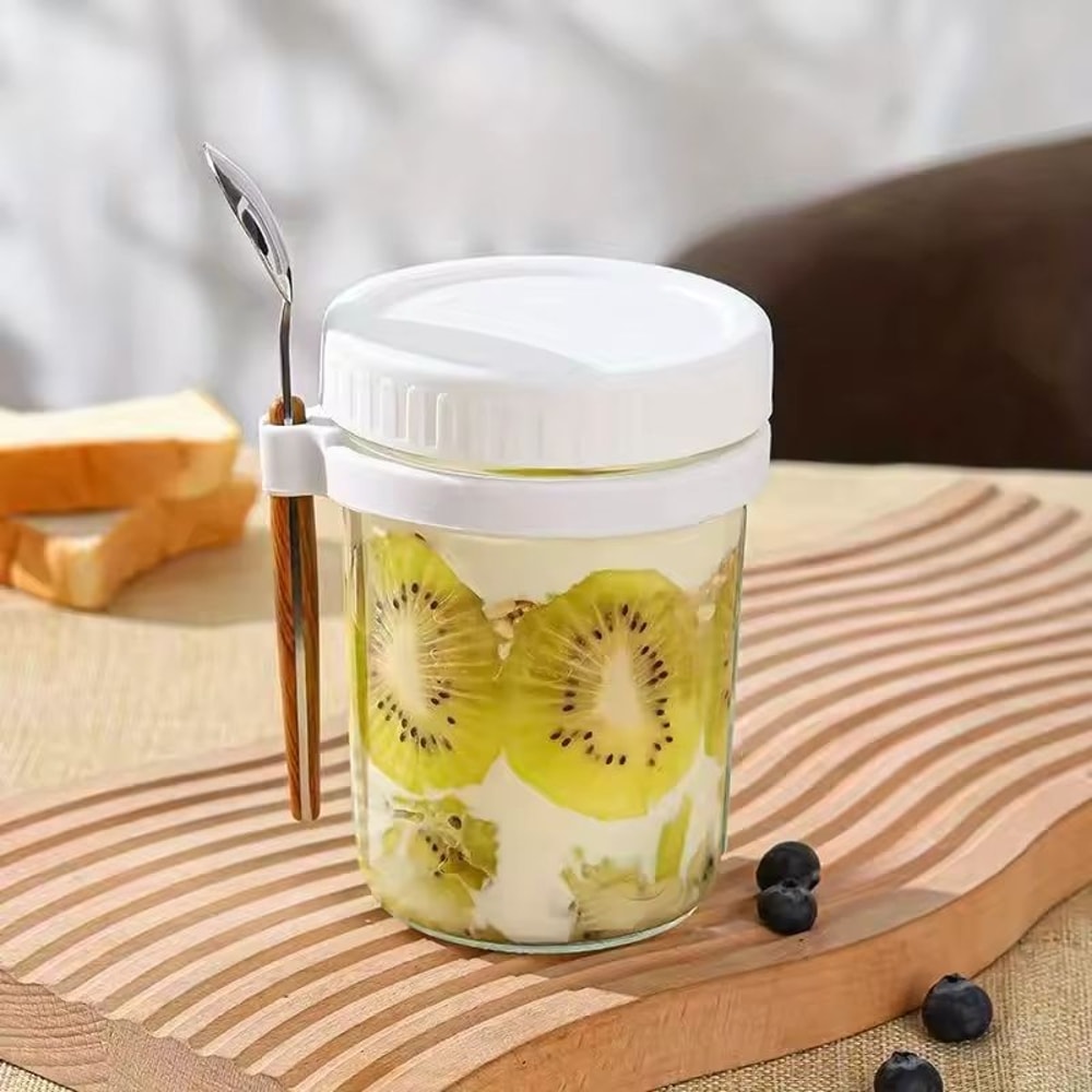 Glass Overnight Oats Container 1pcs 9