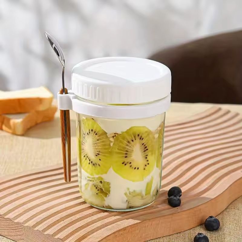 Glass Overnight Oats Container 1pcs 9