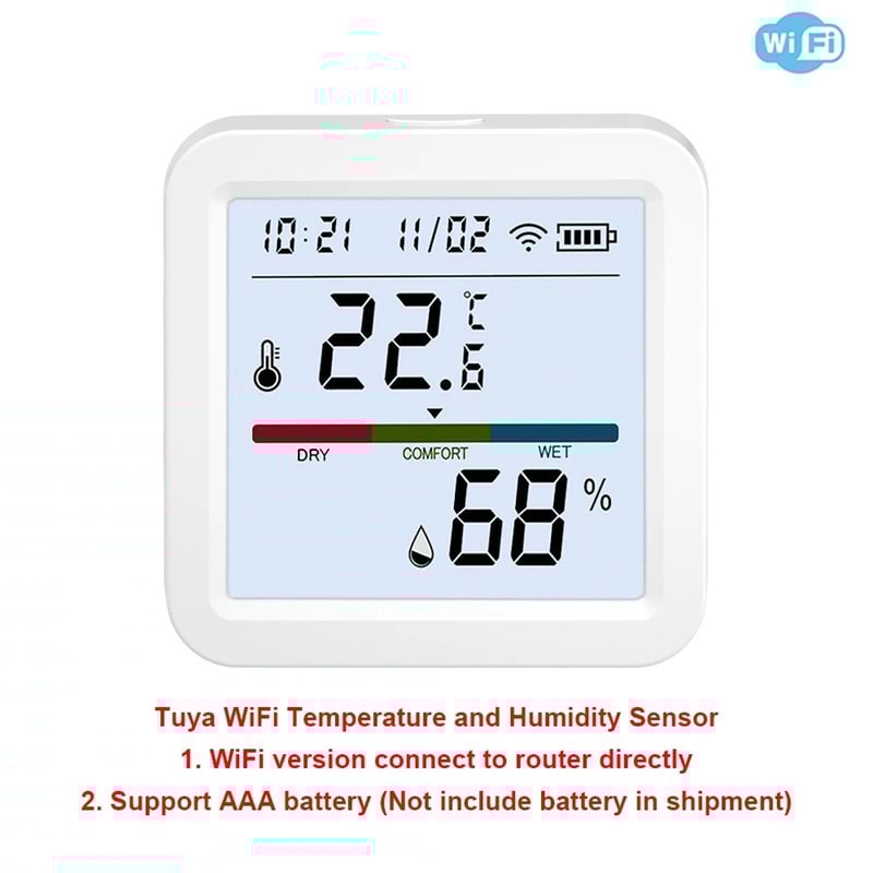 Tuya Smart Temperature Humidity Climate Sensor 8