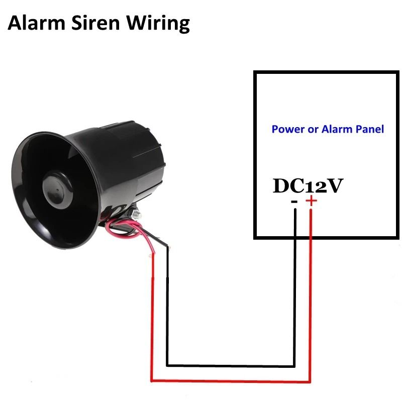 Wired 110dB Security Alarm Horn 6