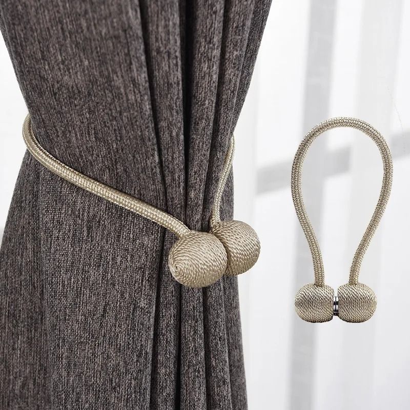 Magnetic Pearl Ball Curtain Tiebacks 0