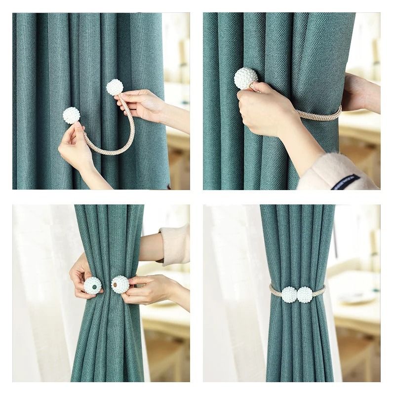 Pearl Magnetic Curtain Tieback 2