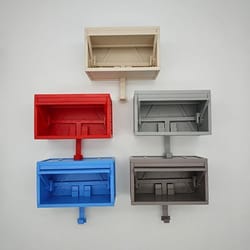 car garage key holder with opening door