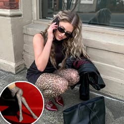 leopard print fashion tights