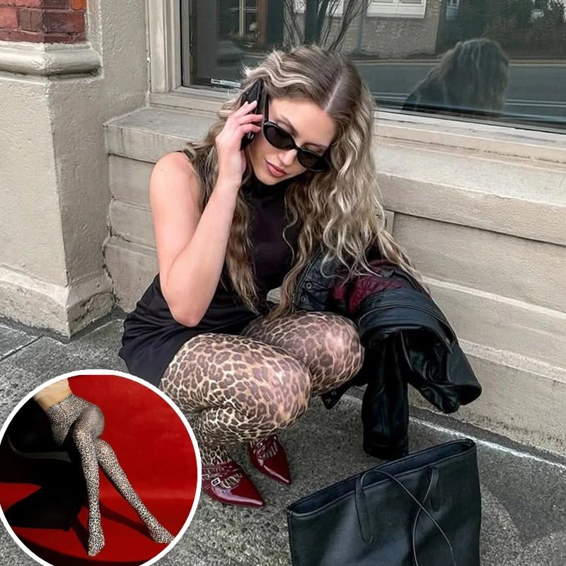 Leopard Print Fashion Tights 0