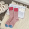 Color Blocking Velvet Dot Winter Socks 10
