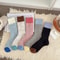 Color Blocking Velvet Dot Winter Socks 6