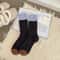 Color Blocking Velvet Dot Winter Socks 8