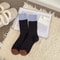 Color Blocking Velvet Dot Winter Socks 8