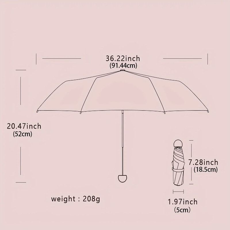 Compact Capsule Umbrella Ultimate UV Protection Portable Travel Essential 1