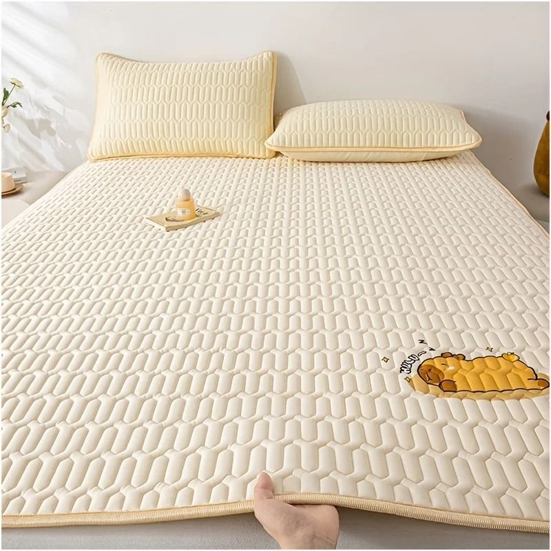 UltraSoft Cooling Mattress Pad Breathable Hypoallergenic Bed Topper With Charming Designs 9
