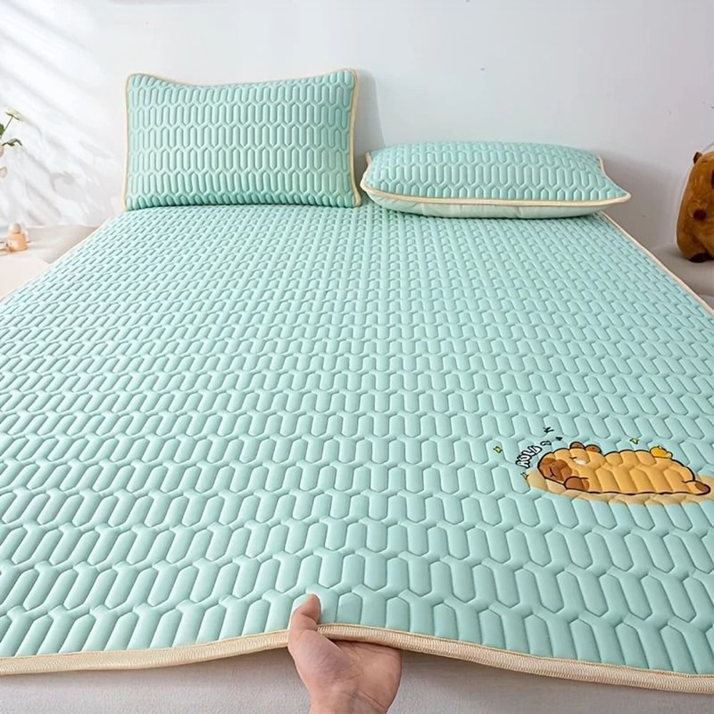 UltraSoft Cooling Mattress Pad Breathable Hypoallergenic Bed Topper With Charming Designs 6