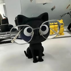3d printed cat glasses holder – charming desktop organizer & unique home decor accent
