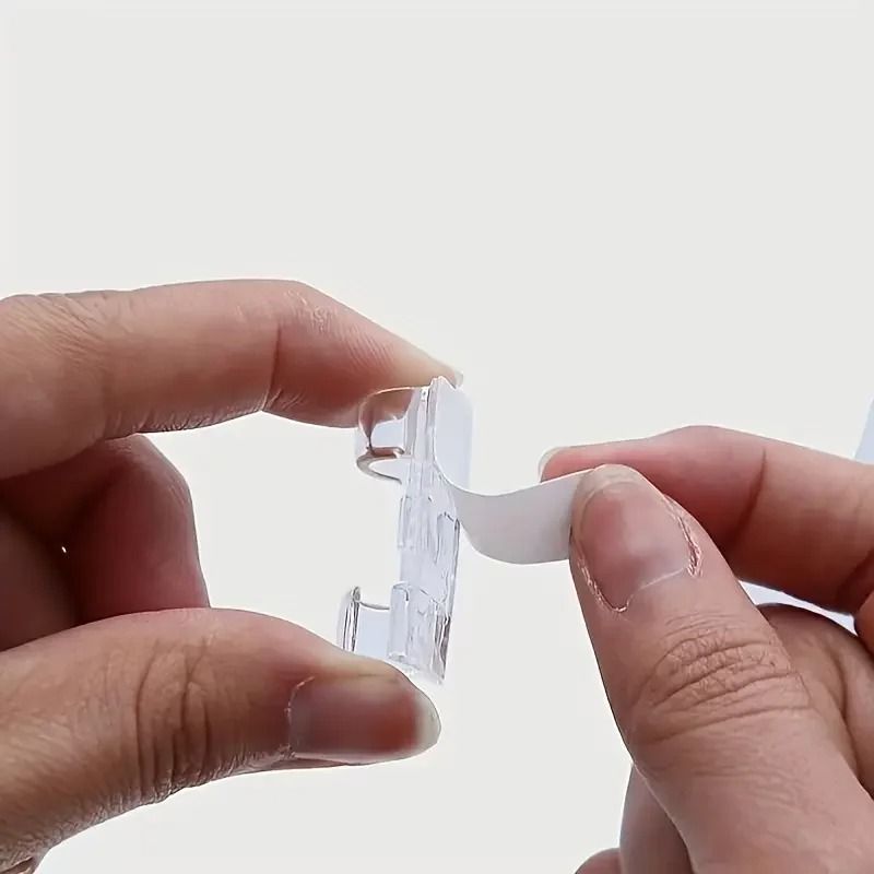 30Piece Clear Adhesive Cord Holder Wire Organizer Set 4