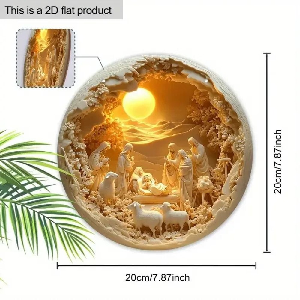 Rustic Farmhouse Religious Holiday Table Decor 6