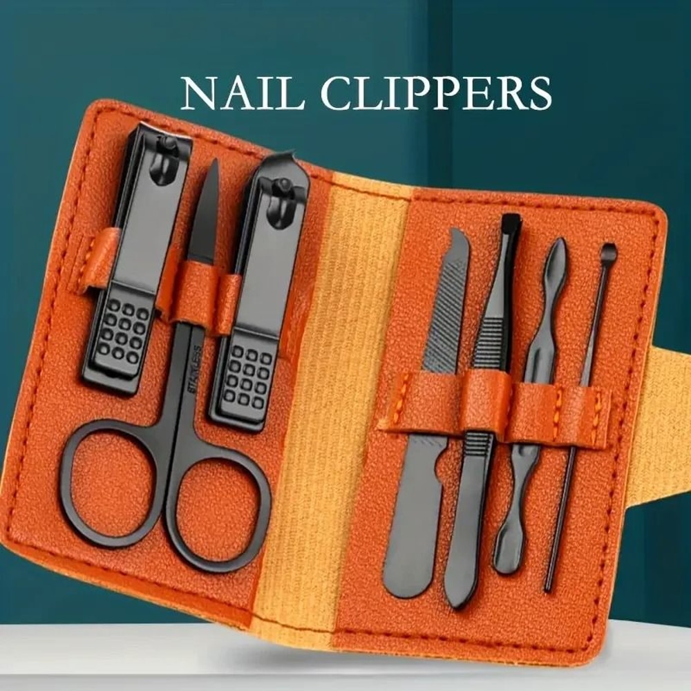Stainless Steel Grooming Set High Carbon Concave Blade Clipper With Travel Case 0