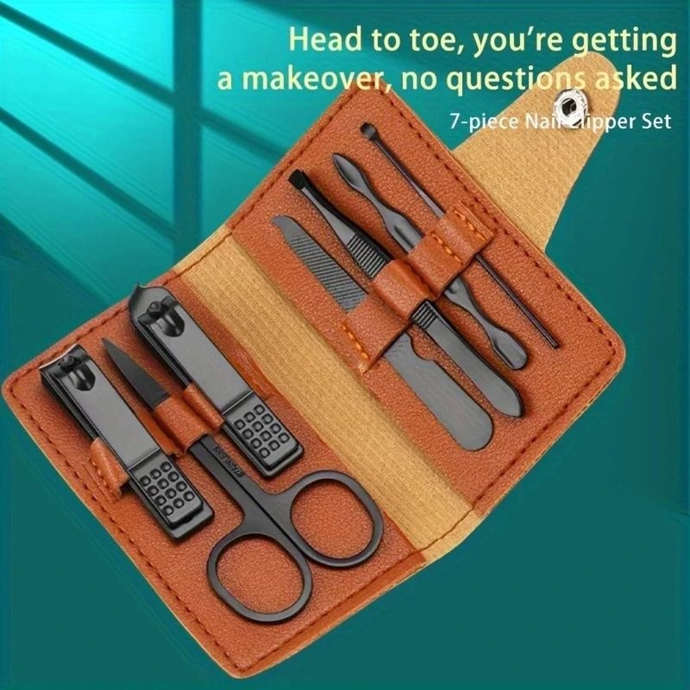 Stainless Steel Grooming Set High Carbon Concave Blade Clipper With Travel Case 2