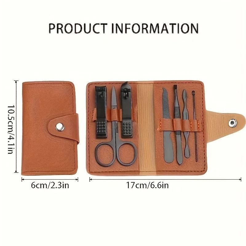 Stainless Steel Grooming Set High Carbon Concave Blade Clipper With Travel Case 4