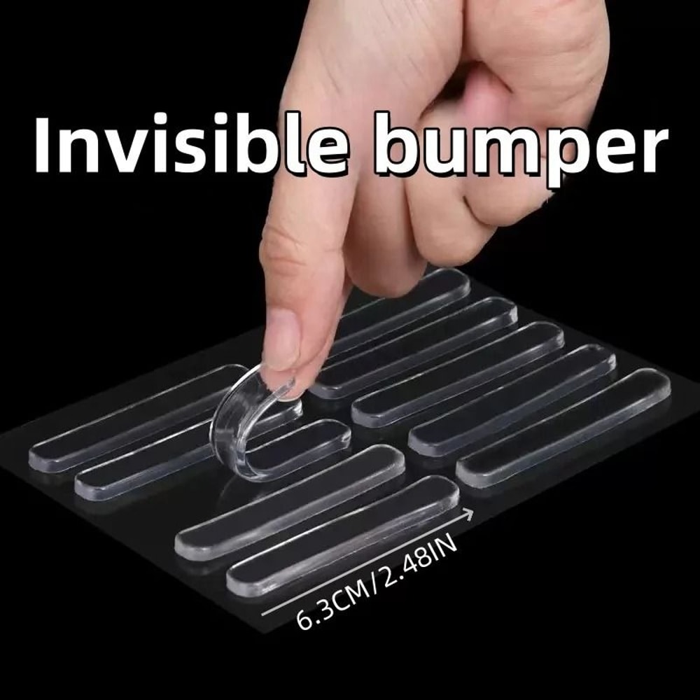 10pc Clear AntiCollision NoiseReducing Wall Protectors 5