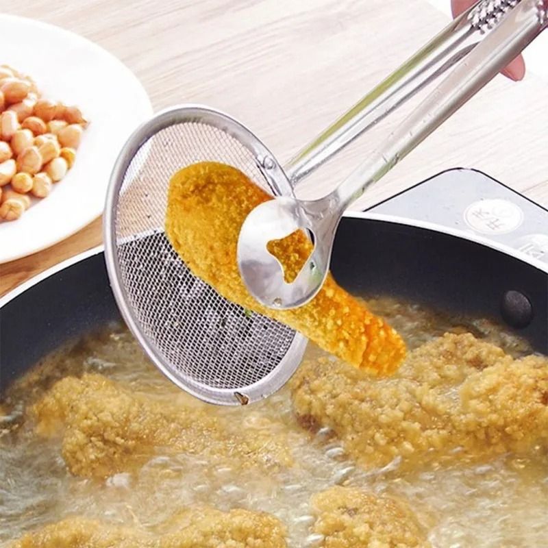 Stainless Steel Frying Colander For Healthy Cooking 0