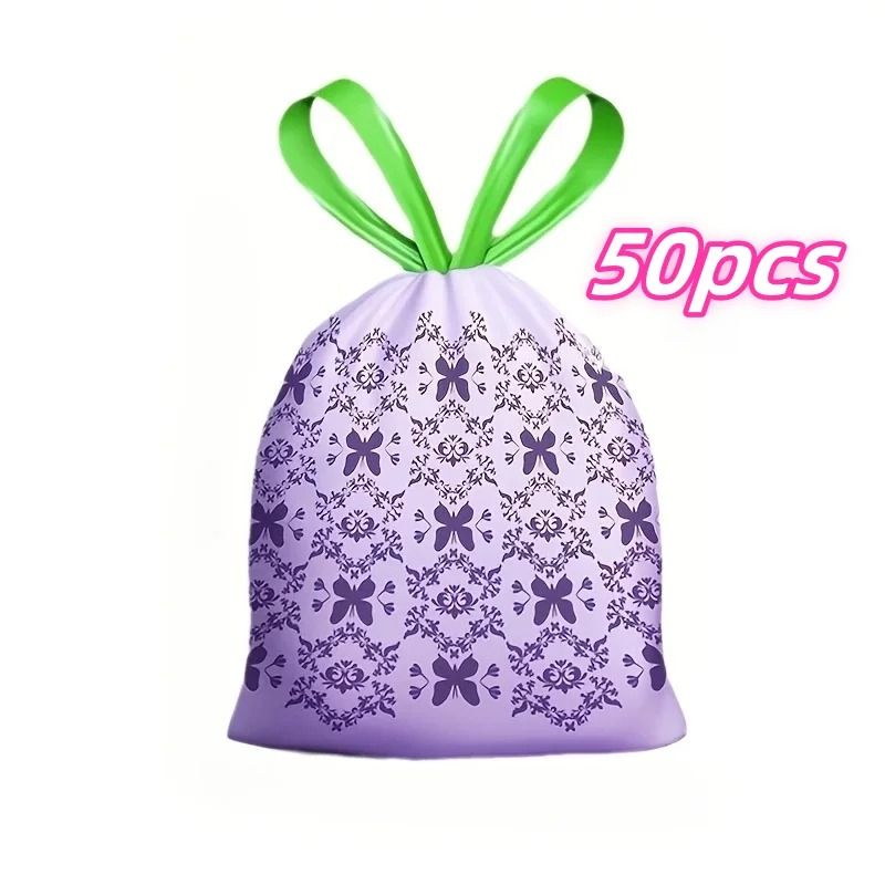 50Pieces Thickened Drawstring Kitchen Liners With Pest Repellent 7