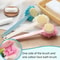 DualPurpose LongHandled Bath Brush With Soft Bristles Integrated Bath Flower 0