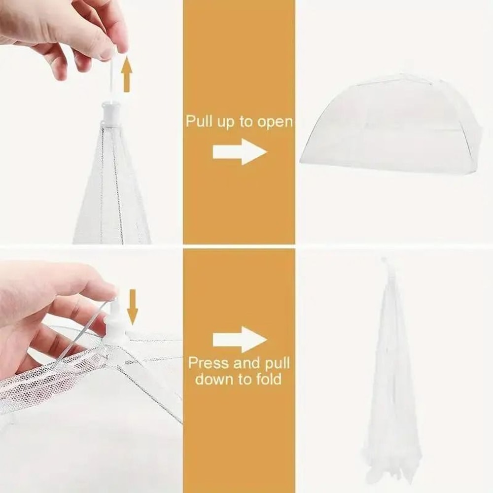 Foldable White Mesh Food Tent For Outdoor Picnics Parties 5