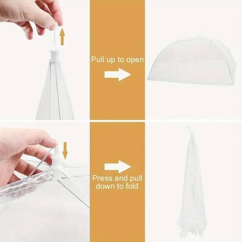 Foldable White Mesh Food Tent For Outdoor Picnics Parties 5