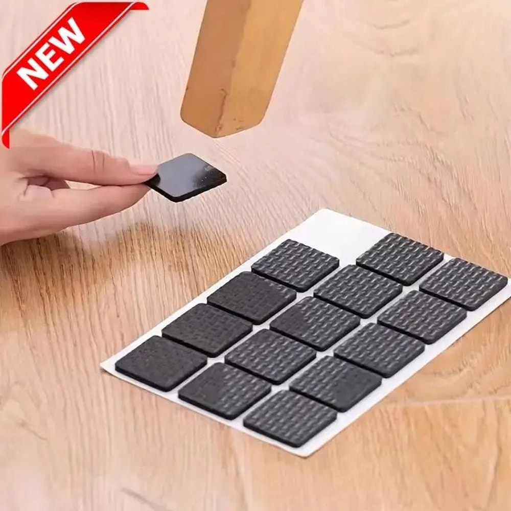AntiNoise SteelLook Furniture Pads 30Pack NonSlip Leg Protectors For Quiet HomeOffice 0