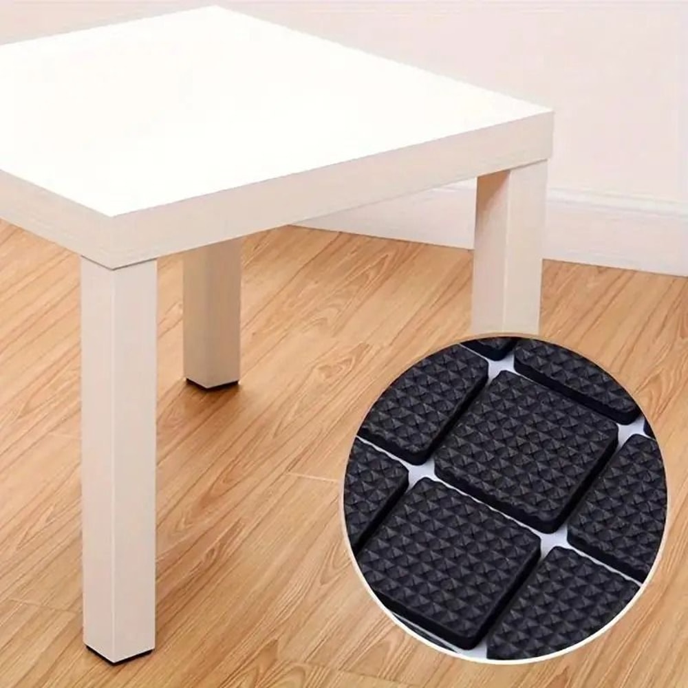 AntiNoise SteelLook Furniture Pads 30Pack NonSlip Leg Protectors For Quiet HomeOffice 5