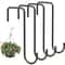4 HeavyDuty Black Fence Hooks For Hanging Plants Bird Feeders Lanterns IndoorOutdoor Use 0