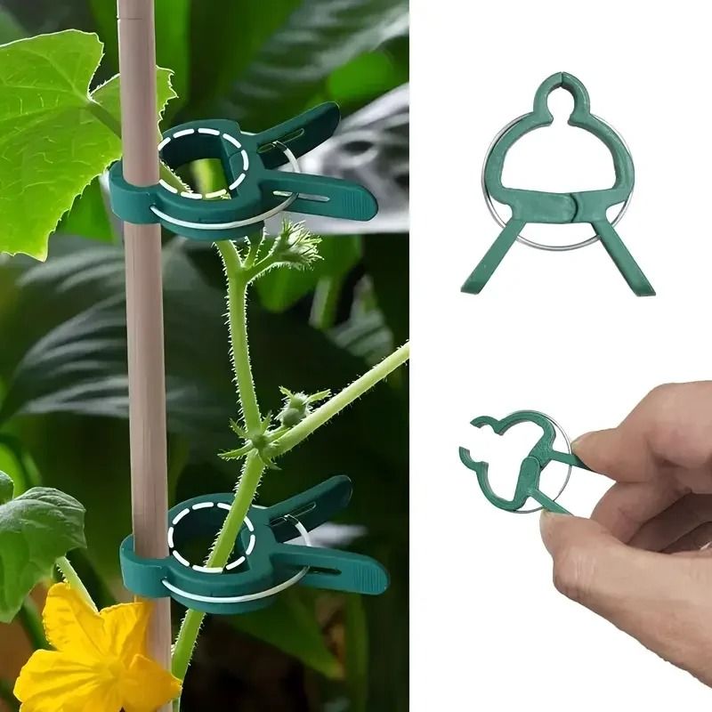 20pcs Adjustable Plant Clips Reusable Garden Supports For Vines Tomatoes Flowers 1