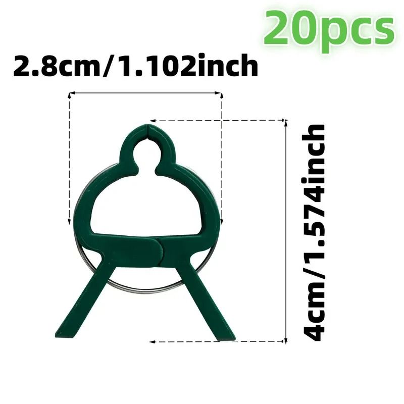 20pcs Adjustable Plant Clips Reusable Garden Supports For Vines Tomatoes Flowers 5