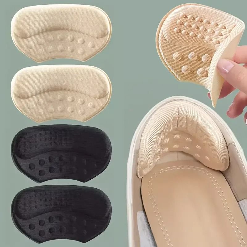 4PCS SelfAdhesive Heel Cushions AntiSlip Blister Prevention For Loose Shoes 0