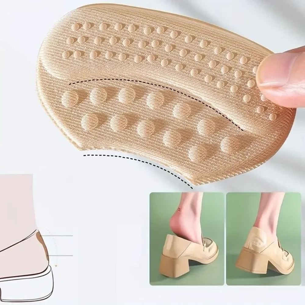 4PCS SelfAdhesive Heel Cushions AntiSlip Blister Prevention For Loose Shoes 4