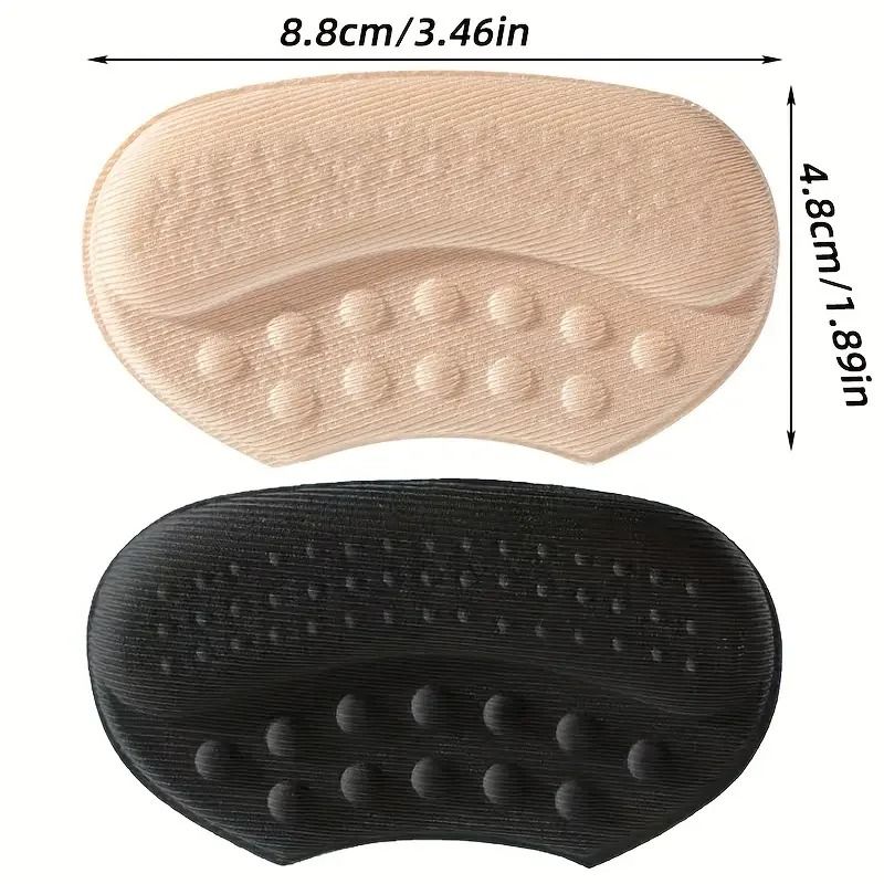 4PCS SelfAdhesive Heel Cushions AntiSlip Blister Prevention For Loose Shoes 6